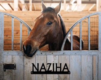 Custom Metal Horse Stall Sign, Tack Room Sign, Farm & Ranch Decor