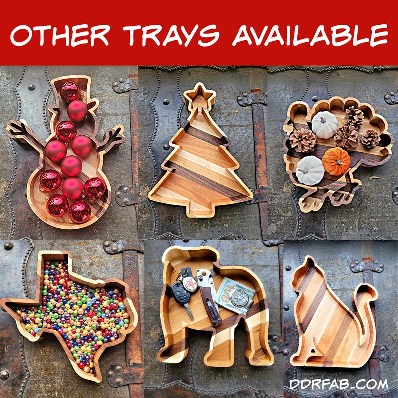 Personalized Arkansas Wood Tray image 7