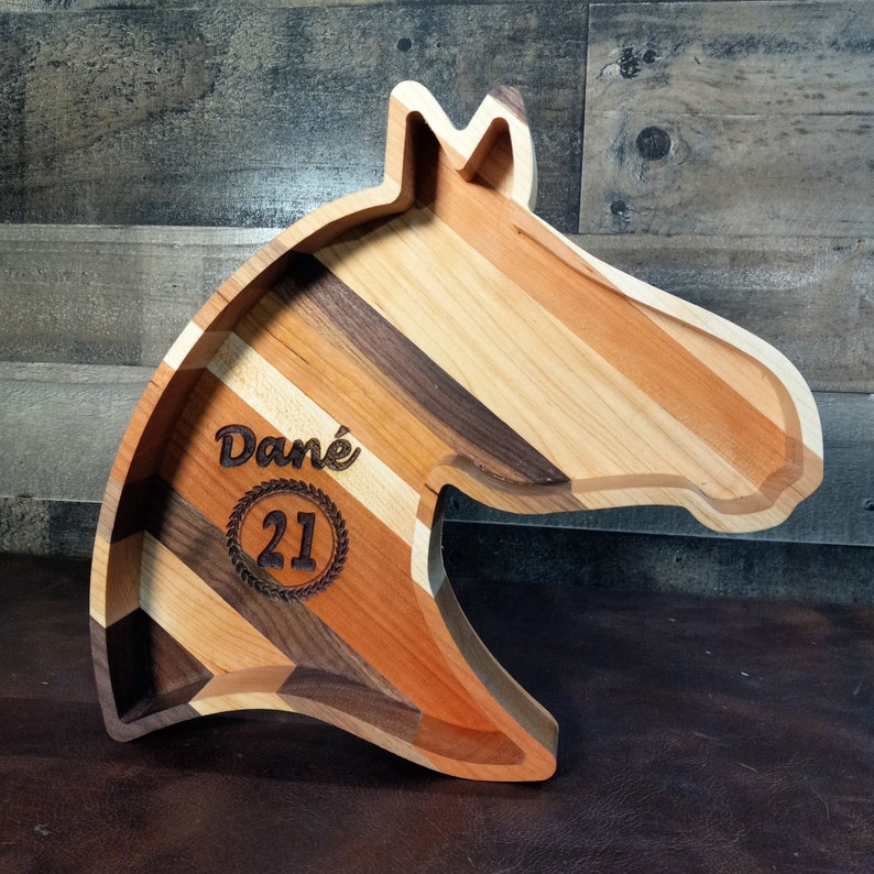 Personalized Horse Wood Tray image 4