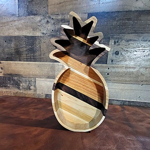 Personalized Pineapple Wood Tray