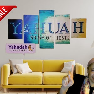 Yahuah of Hosts (Ready-to-Hang Panels Included)