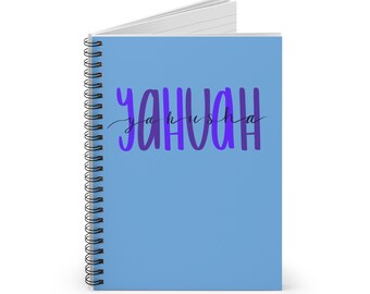 Cahier à spirale Yahuah Yahusha avec lignes lignées