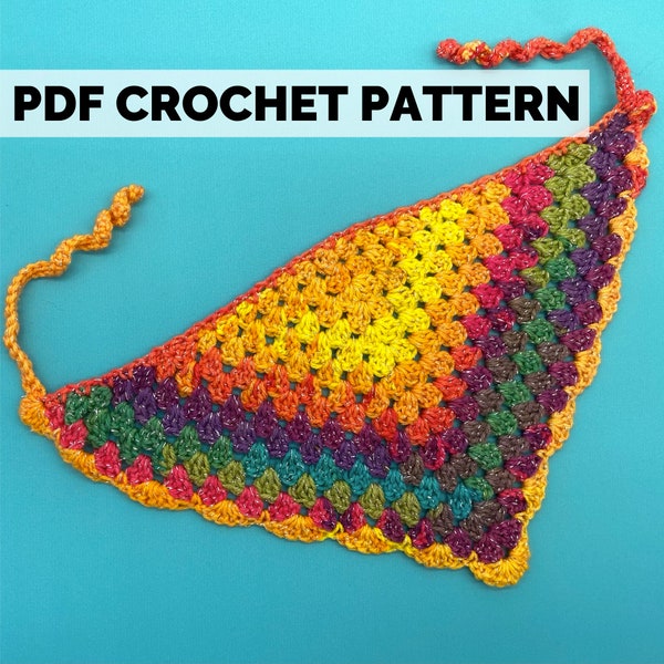 The Leia Bandana PDF Crochet Pattern (English) ONLY | Crochet Bandana Pattern