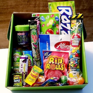 Boîte de bonbons acidulés