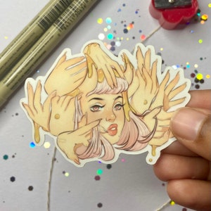 Honey Demon: 3" Matte stickers| Kawaii Sticker - Leuke Die Cut Stickers - Leuke stickers - Planner Stickers - Demon Stickers - Honey Girl