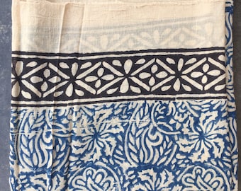 Hand Block Print Scarves Indian Cotton Sarong Decorative Handmade Cotton Beach Pareo, Printed Sarong