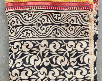 Hand Block Print Cotton Scarf: Indian Sarong Pareo