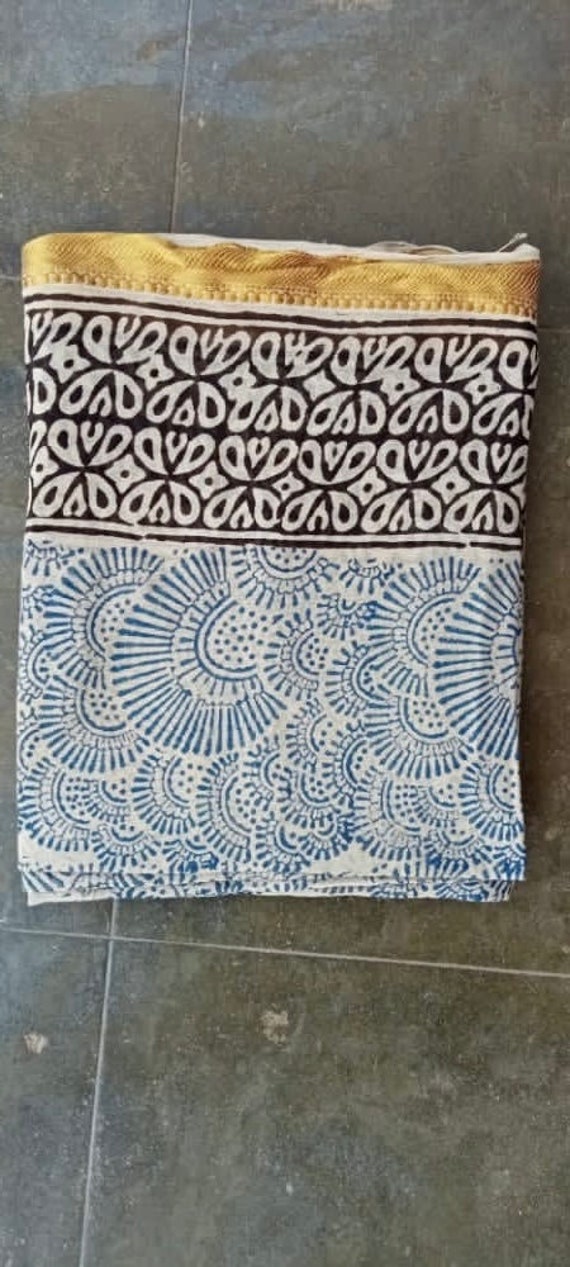 Jari Hand Block Print Scarves Indian Cotton Sarong Decorative Handmade Beach Pareo, Printed Sarong,