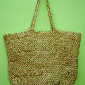 Jute Bag Handbag Jute summer handbags Straw beach bag Woven shopping bag