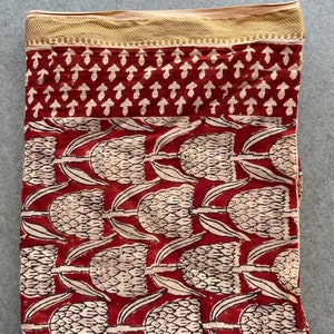 Hand Block Print Cotton Sarong: Bohemian Beach Scarf, Head Wrap