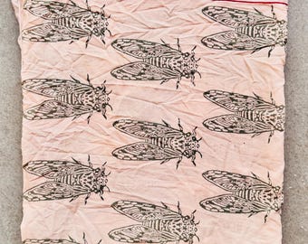 Hand Block Print Cotton Scarf, Indian Artisan Shawl, Lightweight Wrap, Bohemian Summer Travel Accessory