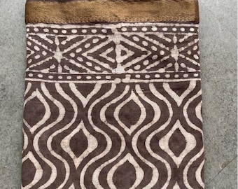 Indigo Brown Color Indian Hand Block Print Scarves Handmade Cotton Sarong Women Summer Beach Pareo,Jari Pareo
