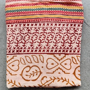 Handmade Cotton Sarong: Bohemian Multiway Wrap, Hand Block Print