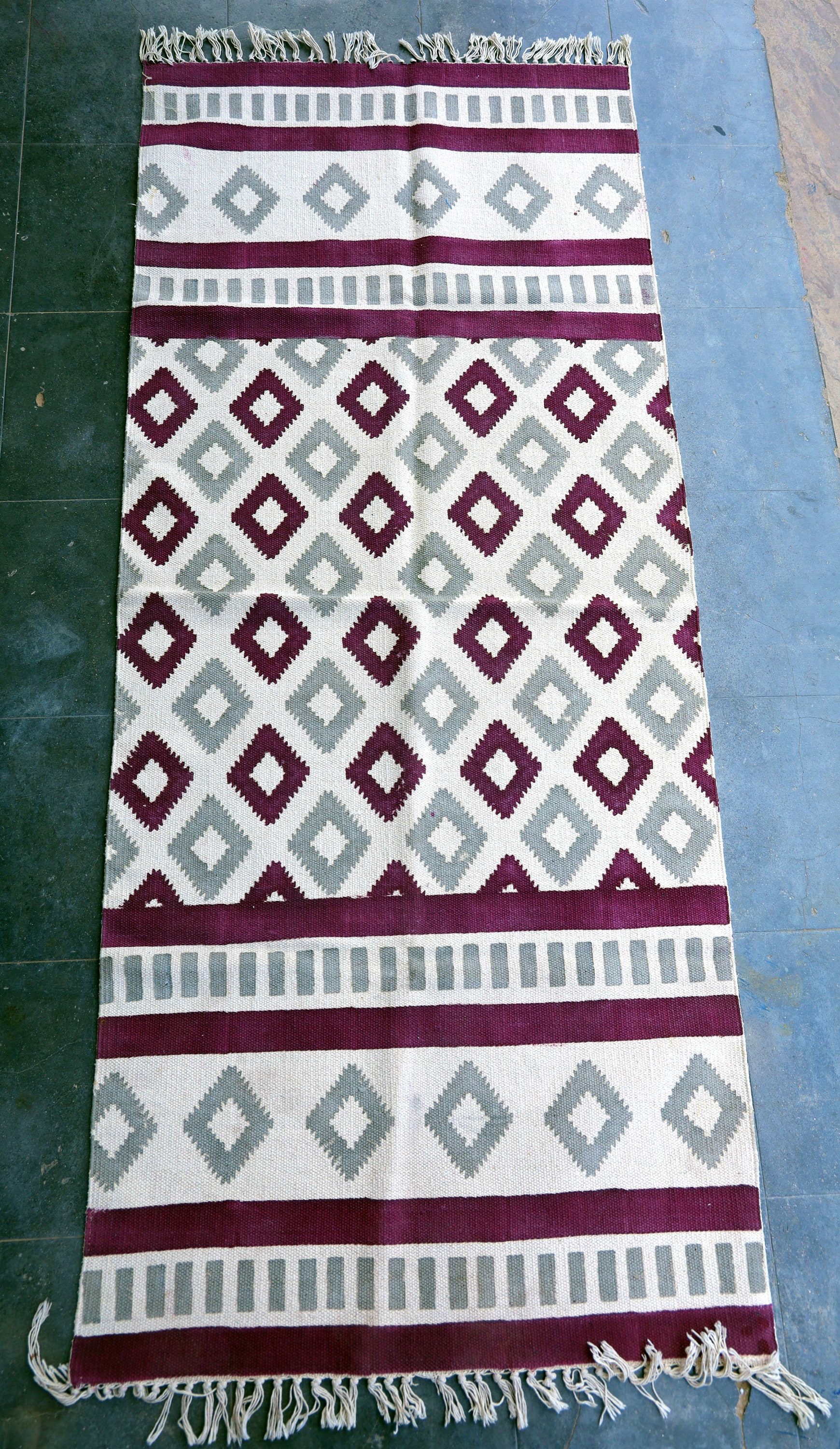 Hand Block Print Runner Rug Hallway Rug 2.5'x Etsy