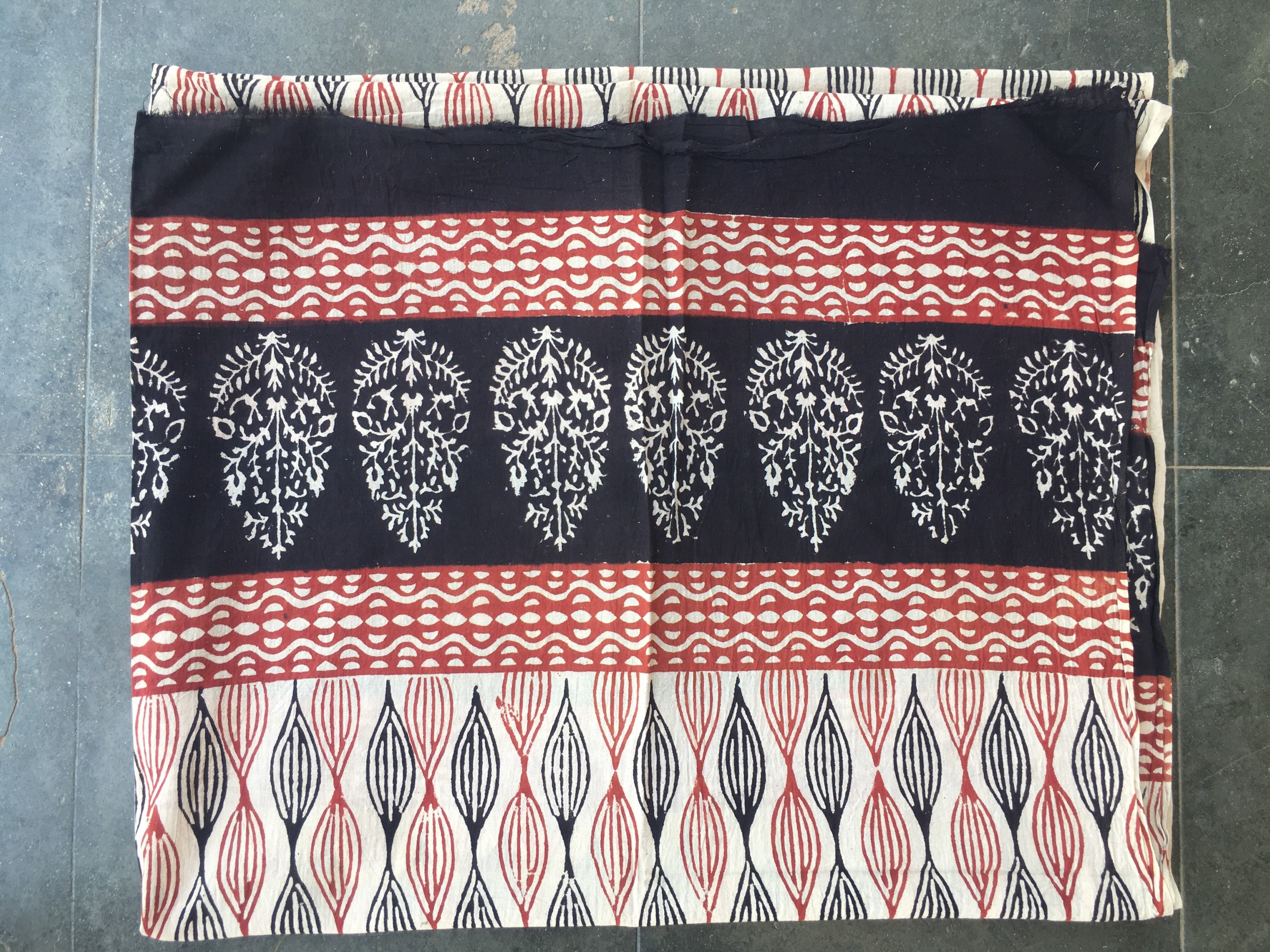 Jari Hand Block Print Scarves Indian Cotton Sarong Decorative | Etsy India