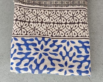 Indian Block Print Sarong, Sarong Beach Wrap, Cotton Sarong,Pareo, Block Print Scarf, Summer Beach Pareo ,Size 44x72 Inc