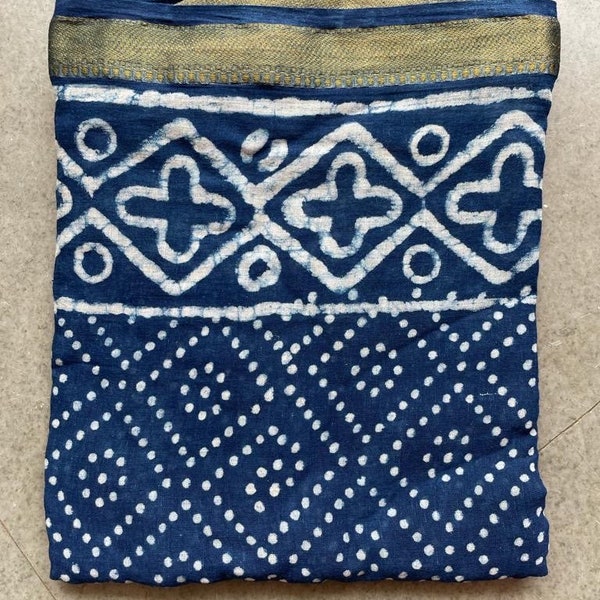 Indigo Blue Color Sarong For Women,Beach Wrap Pareo, Beach Cover up,Soft Fabric Scarf,Cotton Sarong,Block Print Pareo