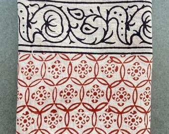 Hand Block Print Cotton Sarong: Boho Beach Cover-Up