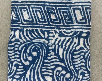 Indigo Blue Color Indian Hand Block Print Scarves Handmade Cotton Sarong Women Summer Beach Pareo,Jari Pareo