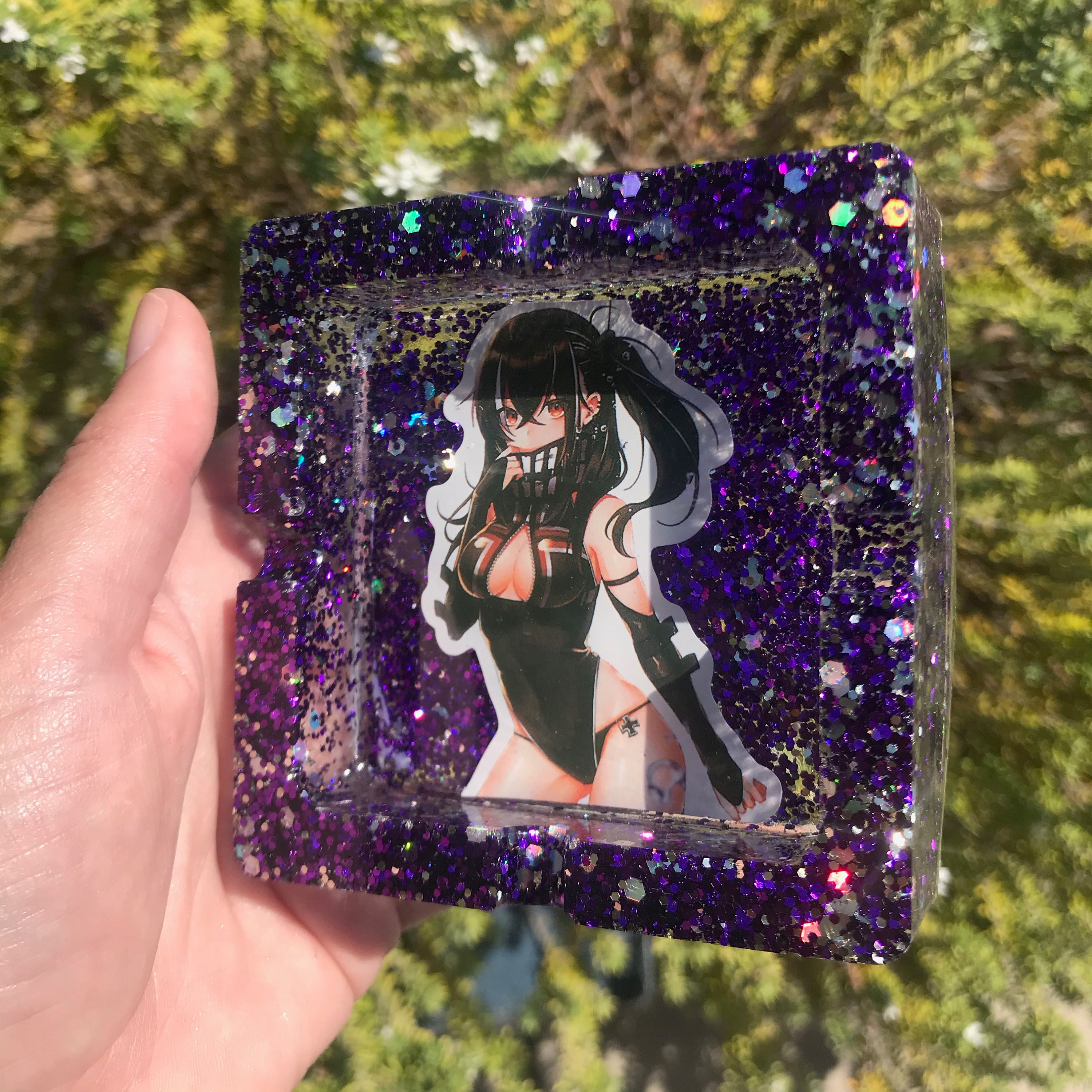 Anime Girl Ashtray / Trinket Tray Etsy