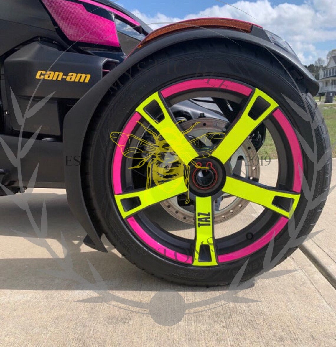 can am ryker wheel accents