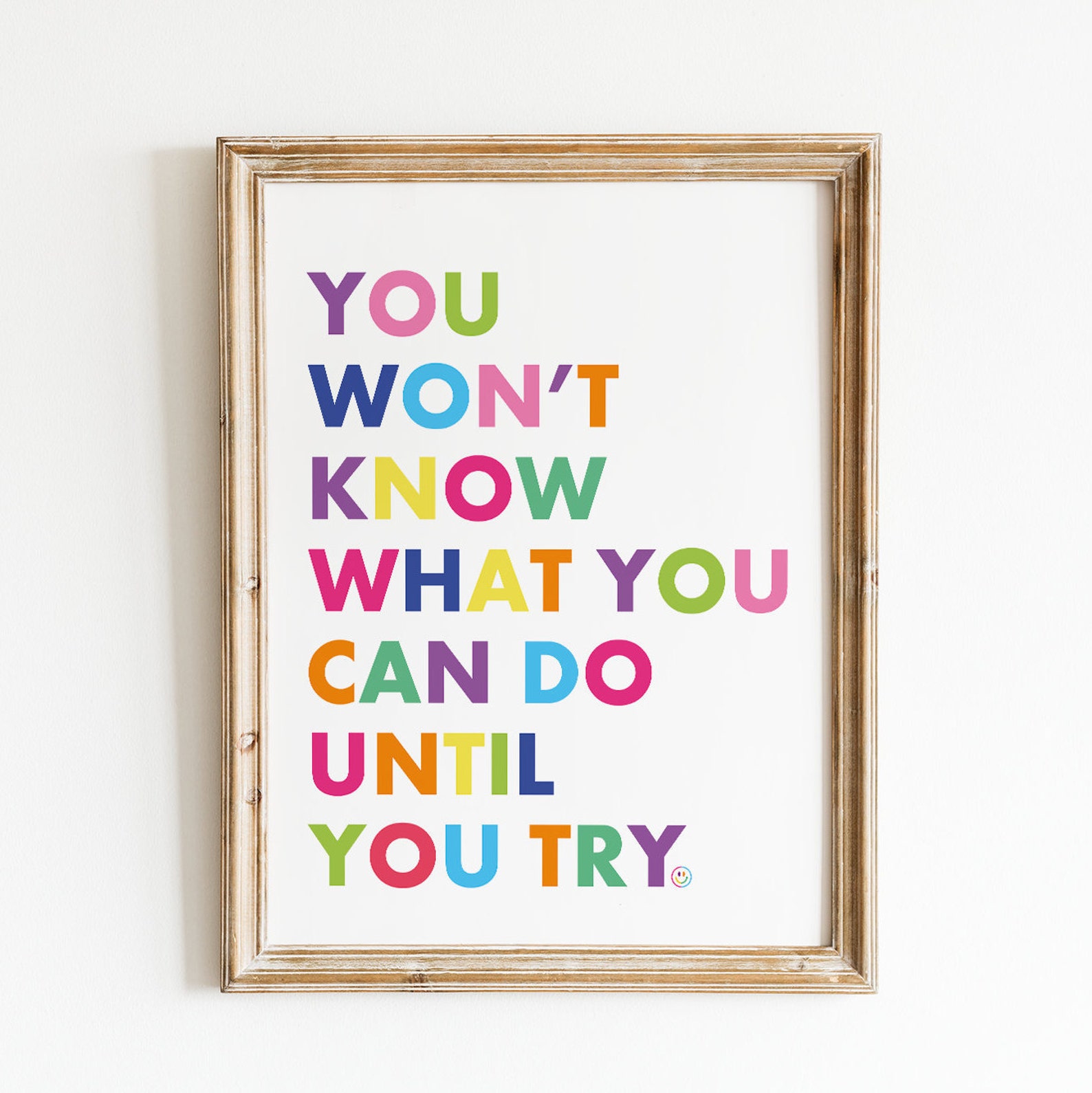 Motivational Wall Decor Printable Colorful Quotes | Etsy