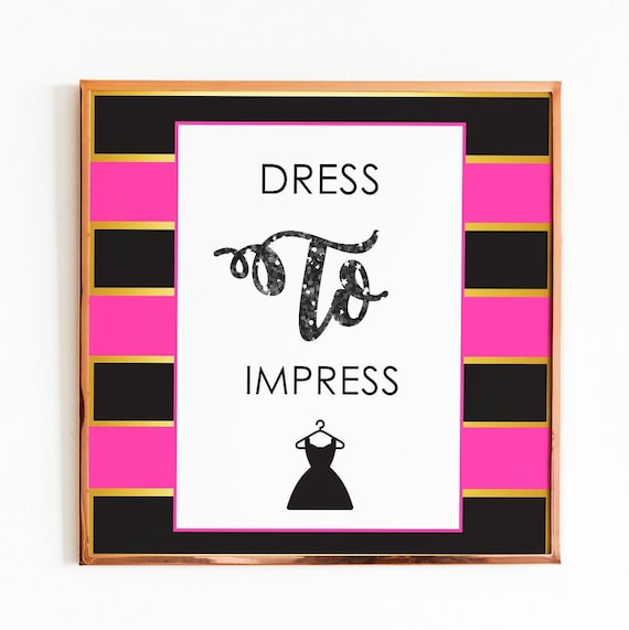 Dress to Impress, Girly Print, Fashion Print, Glam Prints, Printable Art, Pink Black, Glamour Instant Download - Etsy Dress to Impress, Girly Print, Fashion Print, Glam Prints, Printable Art, Pink Black, Glamour Instant Download - Etsy