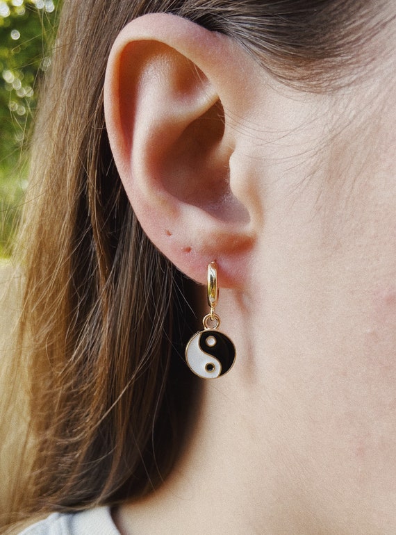 Yin Yang Hoop Earrings 2025 | sidhal.com