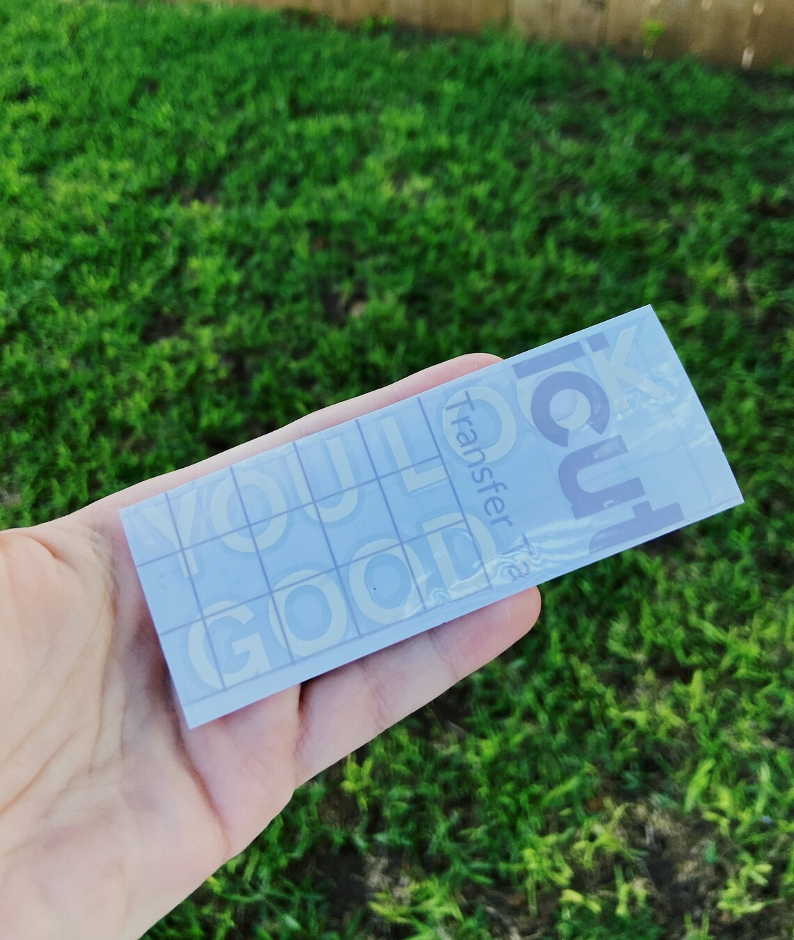 Glossier Inspired You Look Good Mirror Sticker Etsy