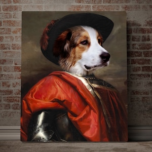 Custom Pet Portrait, Royal Pet Portrait, Father's day Gift Pet Portrait Regal, Dog Portrait, Pet Loss Gift, Dog Passed Away, King Queen Pet