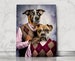Pet Portrait, Stepbrothers Dog Portraits, Fathers day Personalized Pet Portrait, Royal Pet Dog, Royal Pet Portraits Painting, Dog Lover 