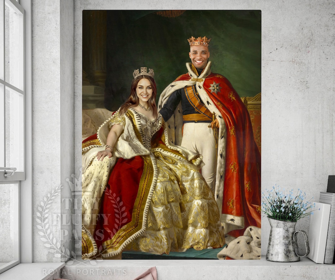 Royal Portraits, Renaissance Portrait, Custom Man Woman Portrait