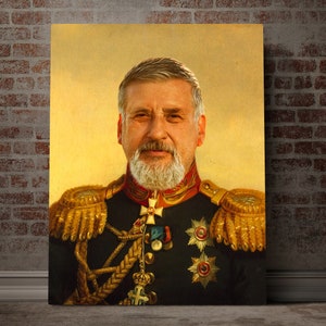 Custom Human Portrait, Royal Man Portrait, Fathers Day Gift Dad Portrait Regal, General Portrait, Fancy King Portrait