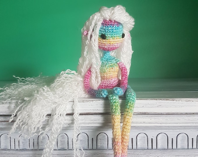 Crochet Pattern FantasySprite Elf/Doll English(USA) +Dutch Wireframe, bendable limbs. poseable doll.
