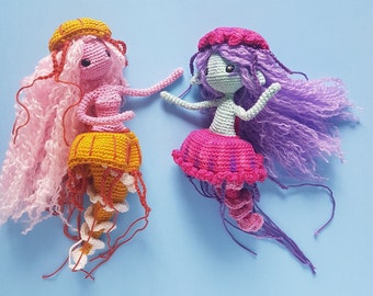 PDF Pattern FantasySprite+JellyFish Mermaid add on English(USA)+Dutch
