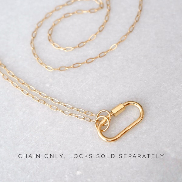 Carabiner Gold Lock Etsy