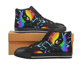 rainbow dash vans shoes