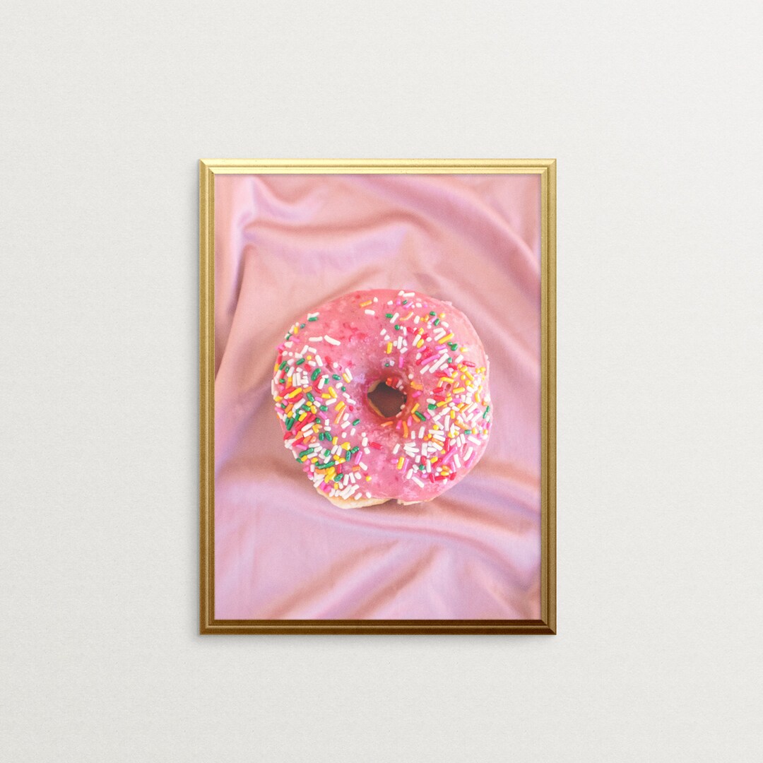 Donut Print, Donut Sprinkles, Pink Sprinkles, Donut Nursery, Donut With ...