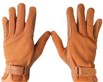 Gents Leather Horse Riding Gloves | Tan Equestrian Sports Gloves