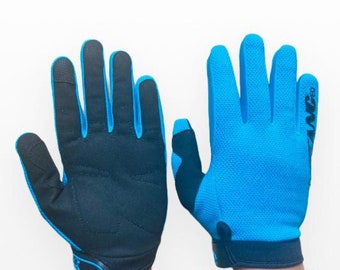 Blue Padded Cycling Gloves | Touchscreen Winter Gloves