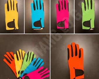 Children&#39;s/Youth Equestrian Horse Riding & Outdoor Sports Gloves (Red,Orange,Yellow,Green,Blue,Pink,Purple,Black n Brown)