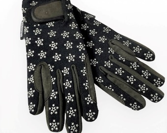 Guantes de equitación para niños / Guantes deportivos con estampado de estrellas negras
