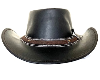Handmade Leather Cowboy Hat | Unisex Western Style