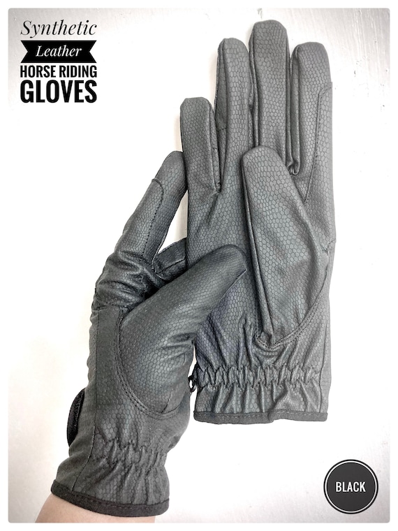ladies leather horse riding gloves