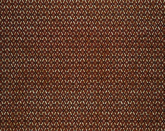 Brown Diamond print Vlisco wax fabric for sew lovers, Brown african fabric small design for upholstery, cotton fabric Dutch wax by the yard