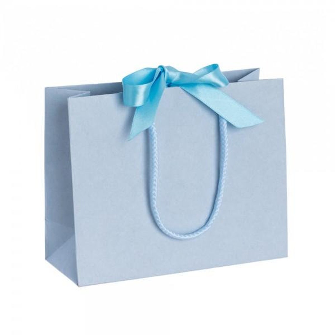 Gifts Luxury Blue Gift Bag With Ribbon Etsy