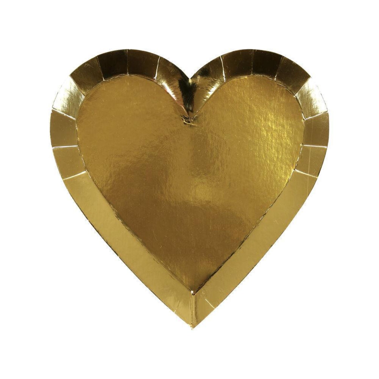 Meri Meri Gold Heart Party Plates Pk8 Etsy