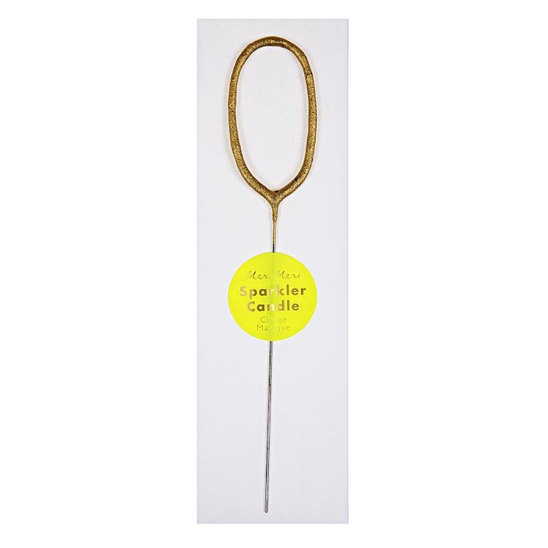 Meri Meri Gold Sparkler Candle 0 Etsy
