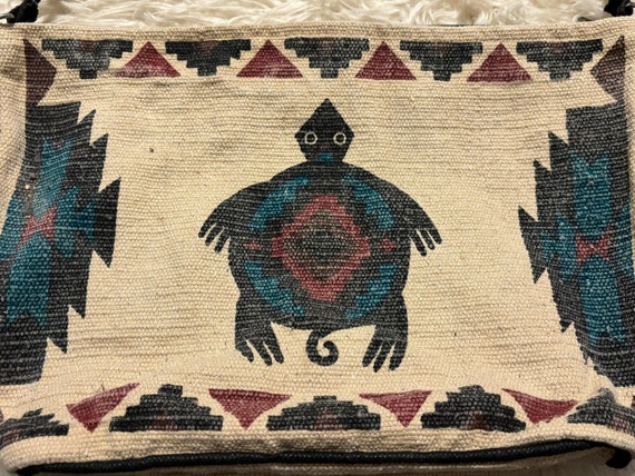 Vintage cotton boho southwest aztec print geometr… - image 2