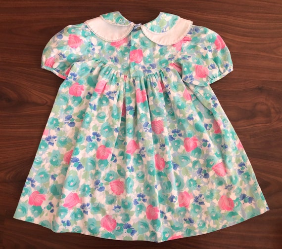 Vintage floral dress girls 4/5T by Rare Editions - image 2